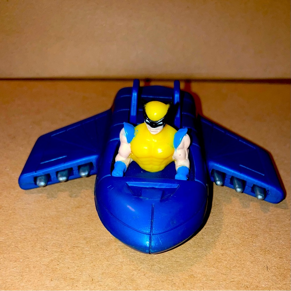 Vintage 1996 Marvel  X-MEN Wolverine Plane McDonald'sToy works